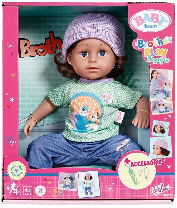 Кукла Zapf Creation - Baby Born, с аксесоари, 43 cm на ТОП Цена ️ ...