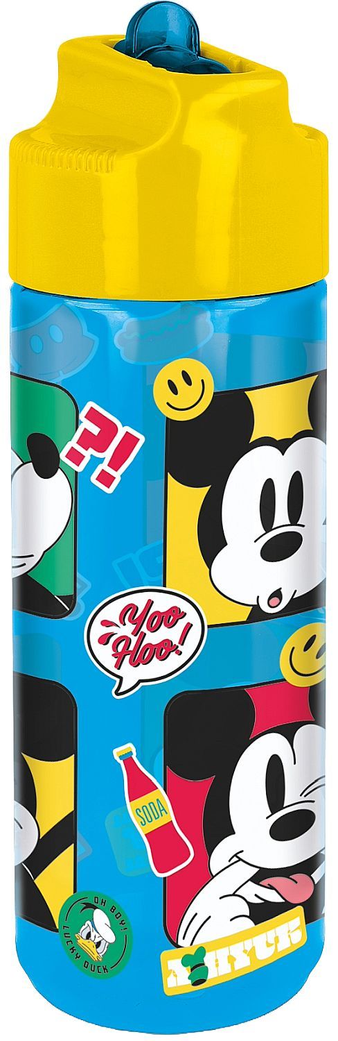 Stor Mickey Mouse Trinkflasche 'Watercolors' 670 Ml - Kinderflasche Mit Disney Design