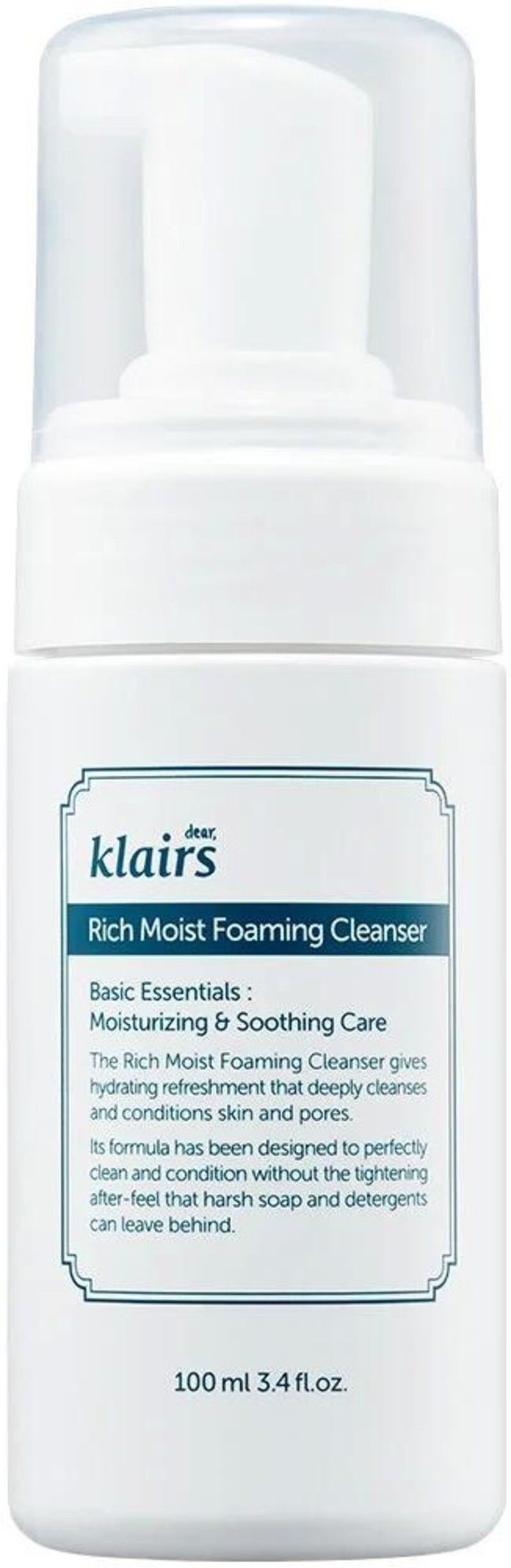 Dear Klairs Rich Moist Почистваща пяна за лице 100 ml на ТОП Цена ️