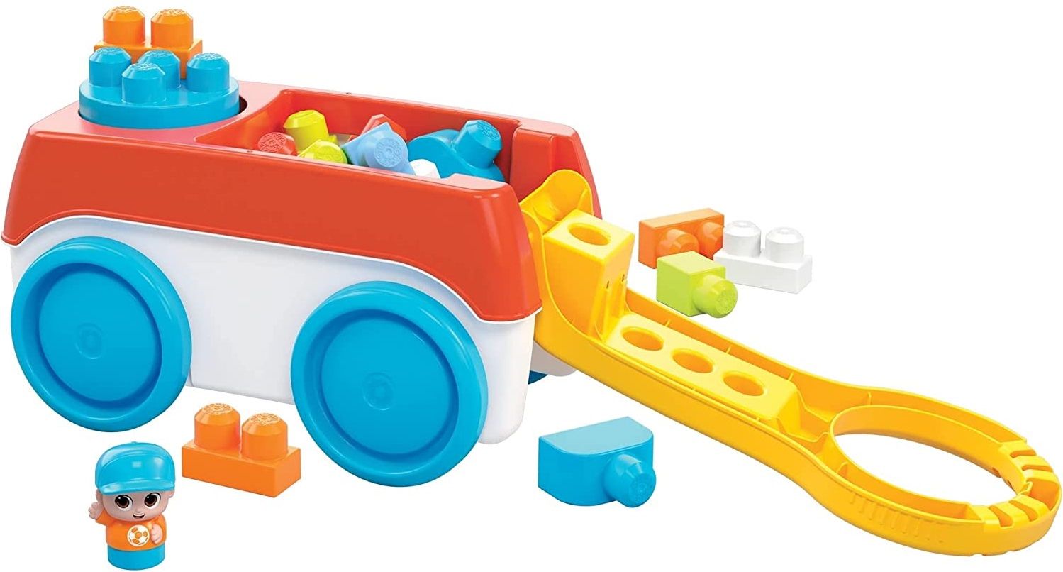 Игрален комплект Fisher Price - Количка с конструктор на ТОП Цена ️ ...