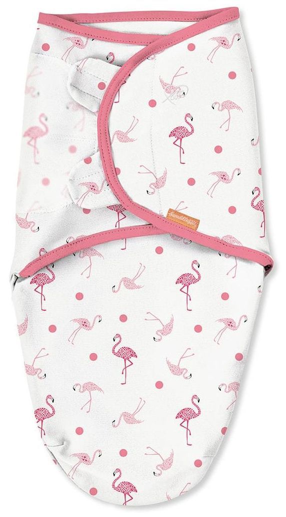 Памучни пелени Swaddleme Original Flamingo Fiesta, 2 броя, розови, 0.