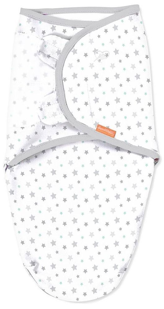 Памучни пелени Swaddleme Original Stary Skies, 2 броя, сиви, 0.5 Tog