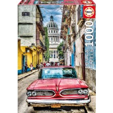 Пъзел Educa от 1000 части - Кола в старата Хавана -1