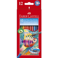 Цветни акварелни моливи Faber-Castell - 12 броя -1