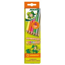 Комплект цветни моливи Jolly Kinderfest Extra MIX - 6 цвята