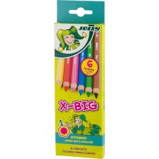 Комплект цветни моливи Jolly X-Big - 6 цвята
