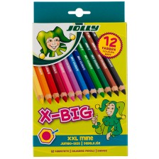 Комплект цветни моливи Jolly X-Big - 12 цвята -1