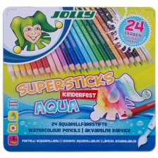 Цветни акварелни моливи Jolly Kinder Aqua - 24 цвята -1