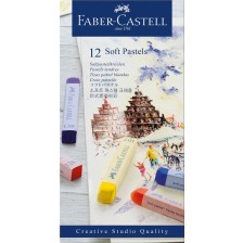 Сухи пастели Soft Faber-Castell - Creative Studio, 12 броя -1