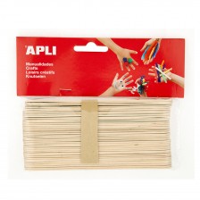Плоски дървени пръчици APLI - 15 х 1,8 cm