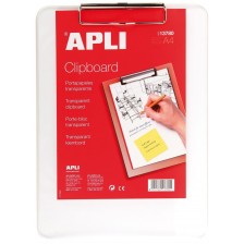 Клипборд APLI – Прозрачен, А4 -1