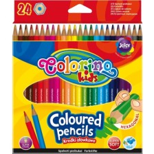 Комплект цветни моливи Colorino Kids - 24 цвята -1