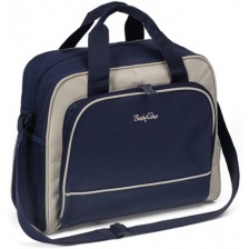Чанта за количка Babyono - Basic, тъмносиньо и сиво -1