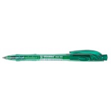 Химикалка с механизъм Stabilo - Liner, 0.38 mm, зелен -1