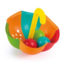 Играчка за баня Hape - Разноцветен чадър с топки