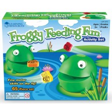 Детска игра Learning Resources - Нахрани забавната жабка -1
