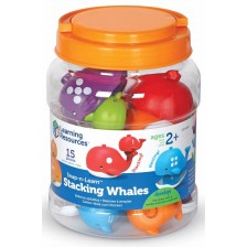 Детска логическа игра Learning Resources - Забавните китове -1