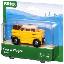 ЖП аксесоар Brio - Товарно вагонче с крава -1