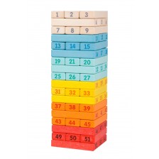 Дървена играчка Classic World - Цветна кула