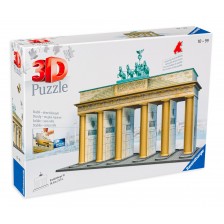 3D Пъзел Ravensburger от 324 части - Бранденбургската врата, Берлин 3D -1
