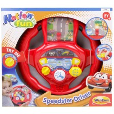 Детска музикална играчка WinFun - Волан Speedster Driver -1