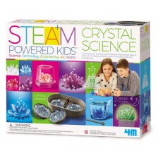 Творчески комплект 4M Steam Powered Kids - Наука за кристалите -1
