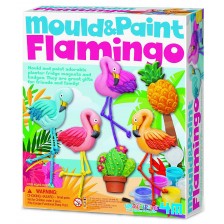 Творчески комплект 4M Mould And Paint - Оформи и оцвети,  Фламинго -1