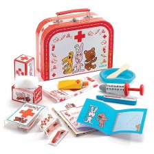 Детски ветеринарен комплект в куфарче Djeco -1