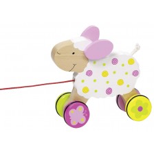 Дървена играчка за дърпане Goki Susibelle - Овчица -1