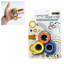 Магнитни пръстени за трикове Johntoy - 3 броя, разноцветни -1