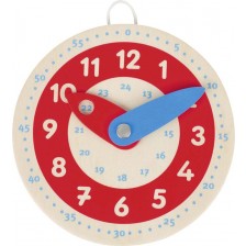 Дървен часовник Goki - Научи времето