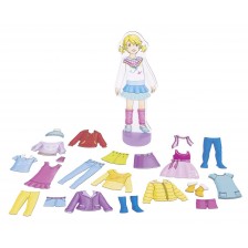 Кукла за обличане Goki - С магнитни дрехи -1