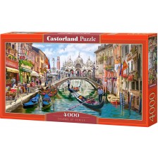 Панорамен пъзел Castorland от 4000 части - Очарованието на Венеция, Ричард Макнийл -1