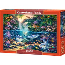 Пъзел Castorland от 1500 части - Рай в Джунглата -1