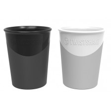 Комплект от 2 чаши Twistshake  - Бяла и черна, 170 ml -1
