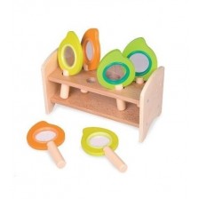 Дървена играчка Classic World - Лупи, комплект