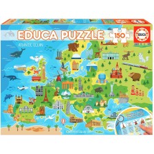 Пъзел Educa от 150 части - Карта на Европа -1