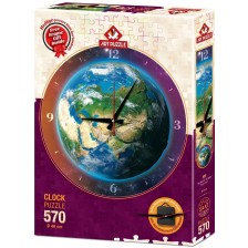 Пъзел-часовник Art Puzzle от 570 части - Времето в света -1