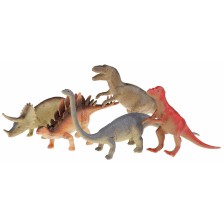 Комплект фигурки Toi Toys Animal World - Deluxe, Динозаври, 5 броя