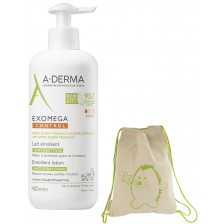 A-Derma Exomega Control Емолиентно мляко против разчесване, 400 ml