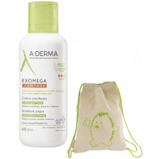 A-Derma Exomega Control Емолиентен крем против разчесване, 400 ml