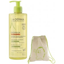 A-Derma Exomega Control Емолиентно душ олио срещу разчесване, 500 ml -1