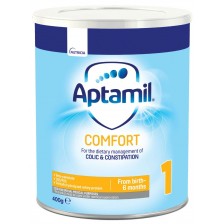Мляко за кърмачета Aptamil - Comfort 1, опаковка 400 g -1