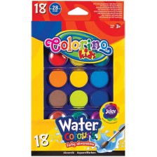 Акварелни бои Colorino Kids - 18 цвята
