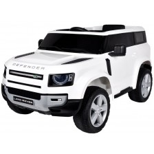 Акумулаторен джип Ocie - Land Rover Defender, бял -1
