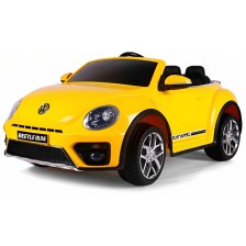 Акумулаторна кола KikkaBoo - Licensed Volkswagen Beetle, жълта