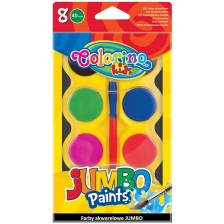 Акварелни бои Colorino Kids - Jumbo, 8 цвята -1