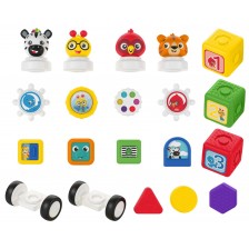 Активна играчка Baby Einstein - Кубчета, Click & Create, 20 части -1