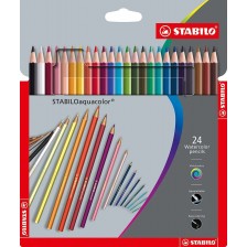 Акварелни моливи Stabilo Aquacolor – 24 цвята