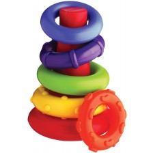Активна играчка Playgro + Learn - Конус с цветни рингове